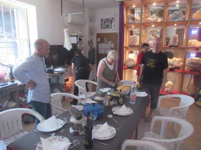 Work in progress and artist dinner 22/23 July